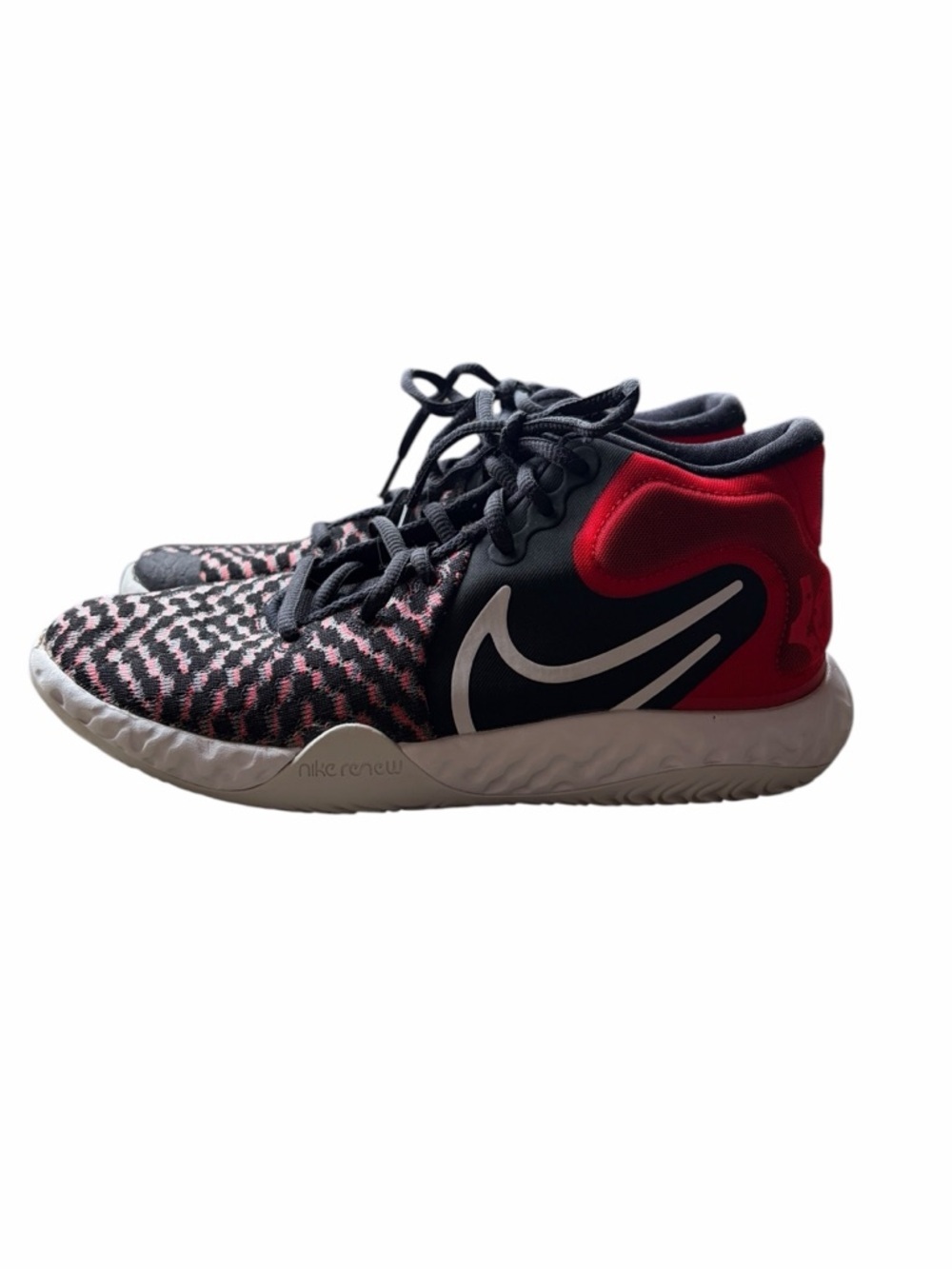 Nike KD Trey Youth Basketball Shoes Black & Red Athletic Mid Too Sneaker Sz 6Y